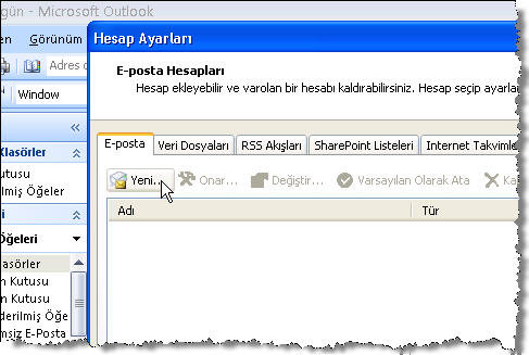 Outlook 2007 Yapılandırma